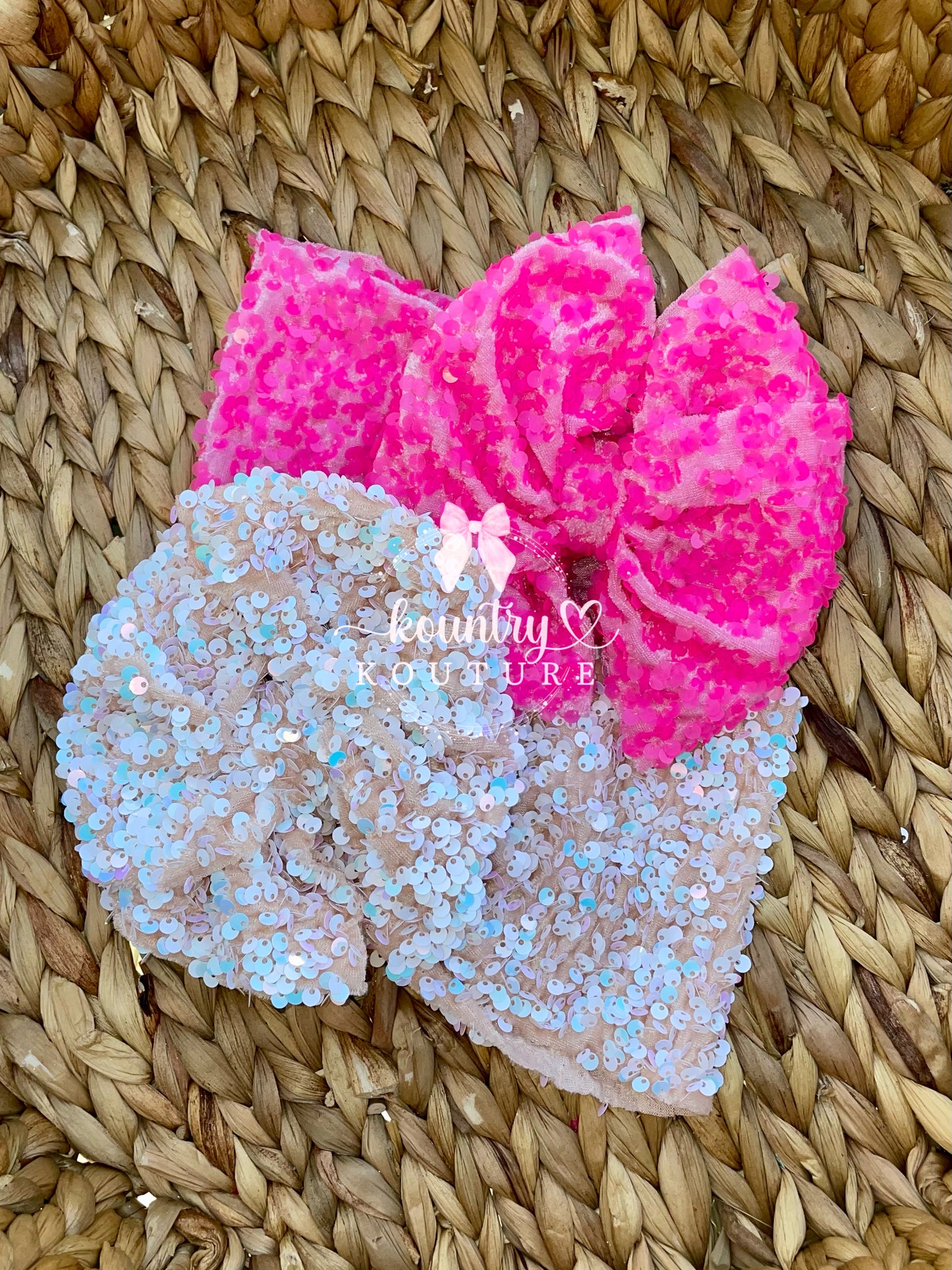 Bubble Gum Pink Velvet Sequin