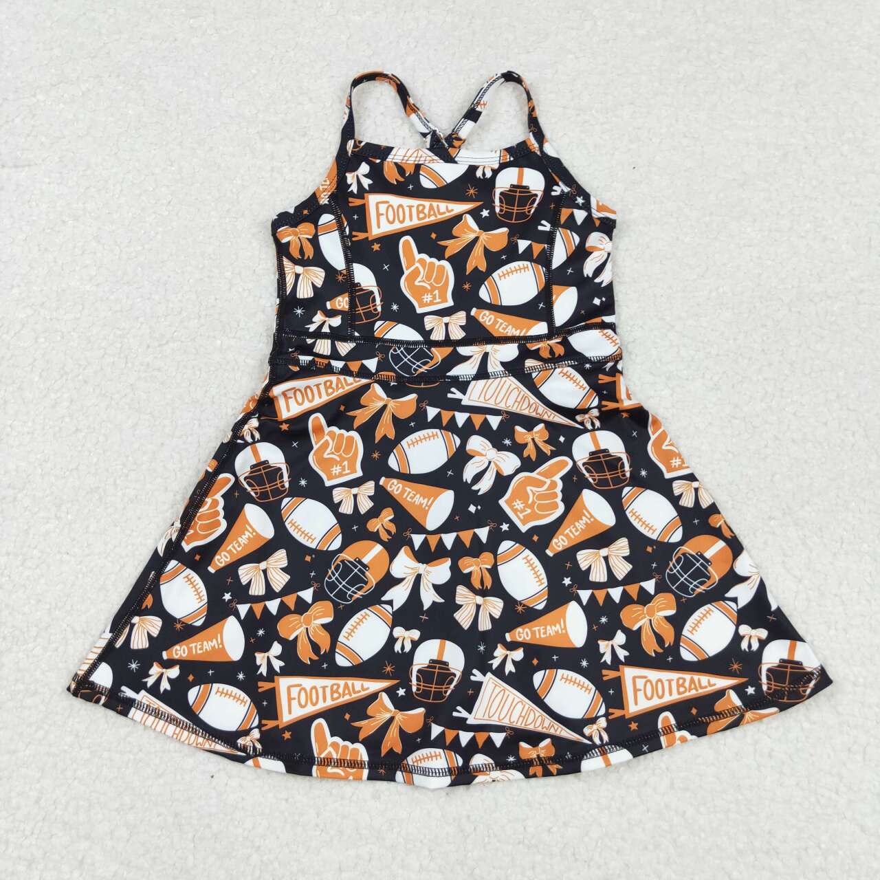Orange spirit skort dress