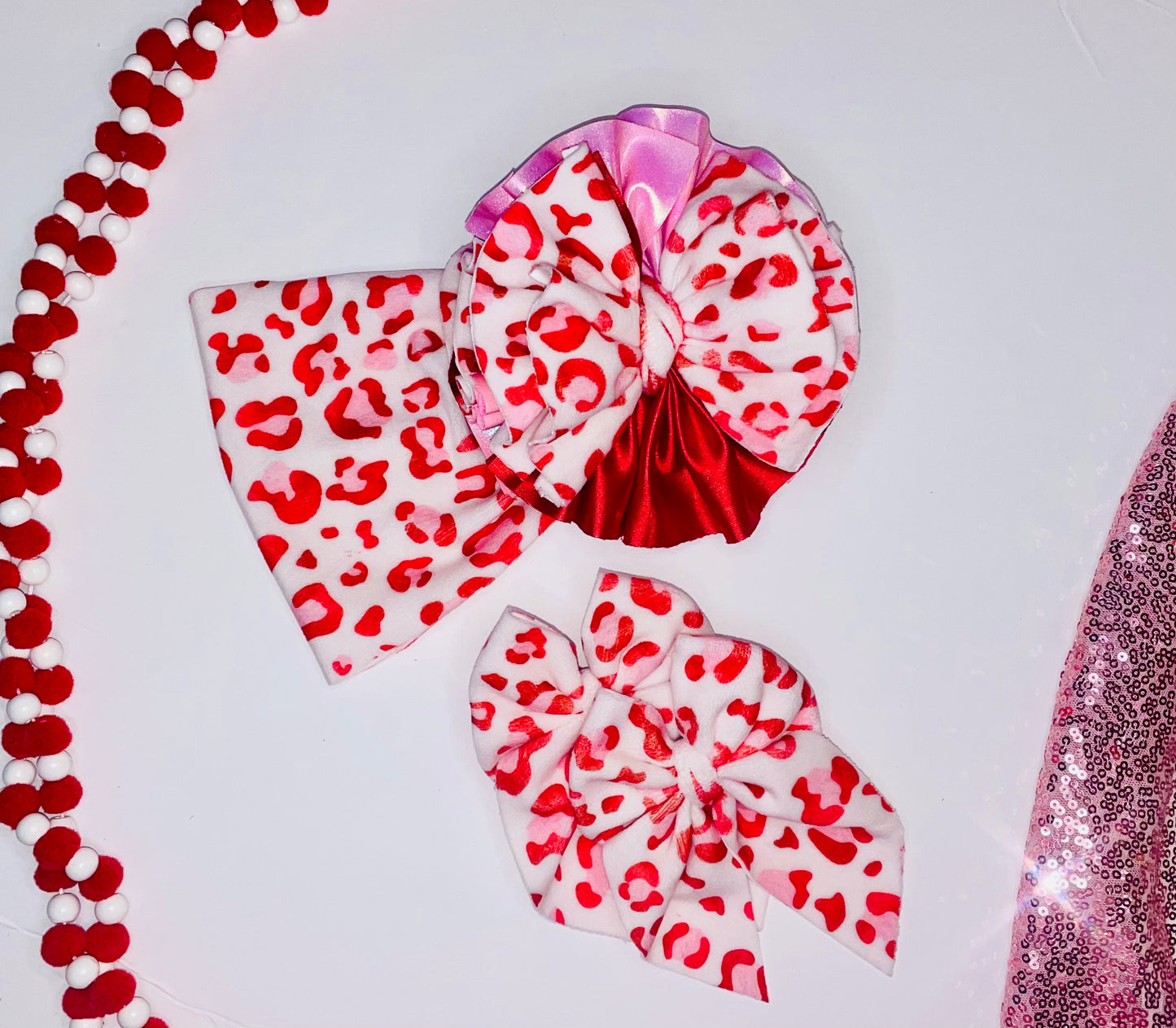 Red Leopard -Plushy Velvet