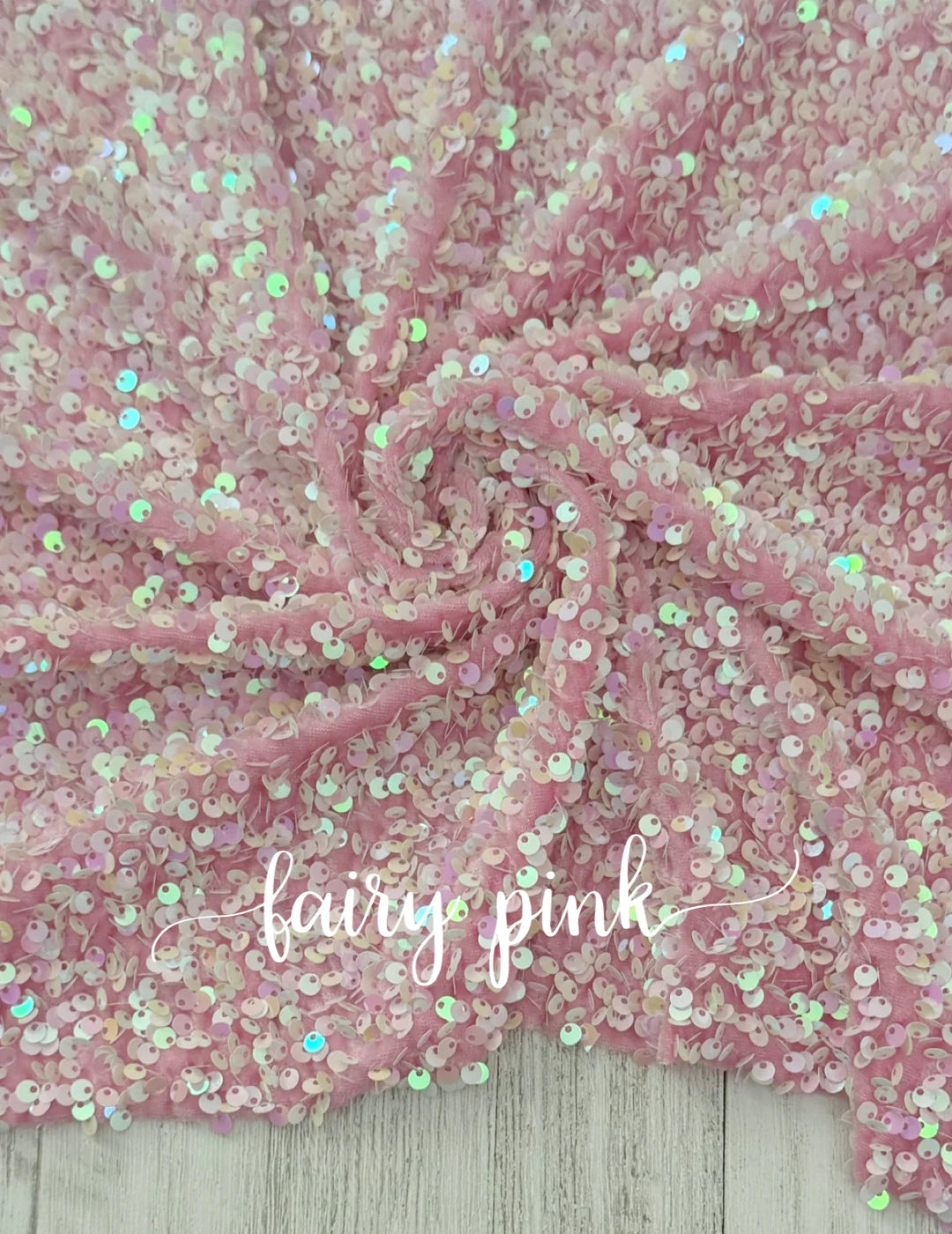 Fairy Pink Velvet Sequin