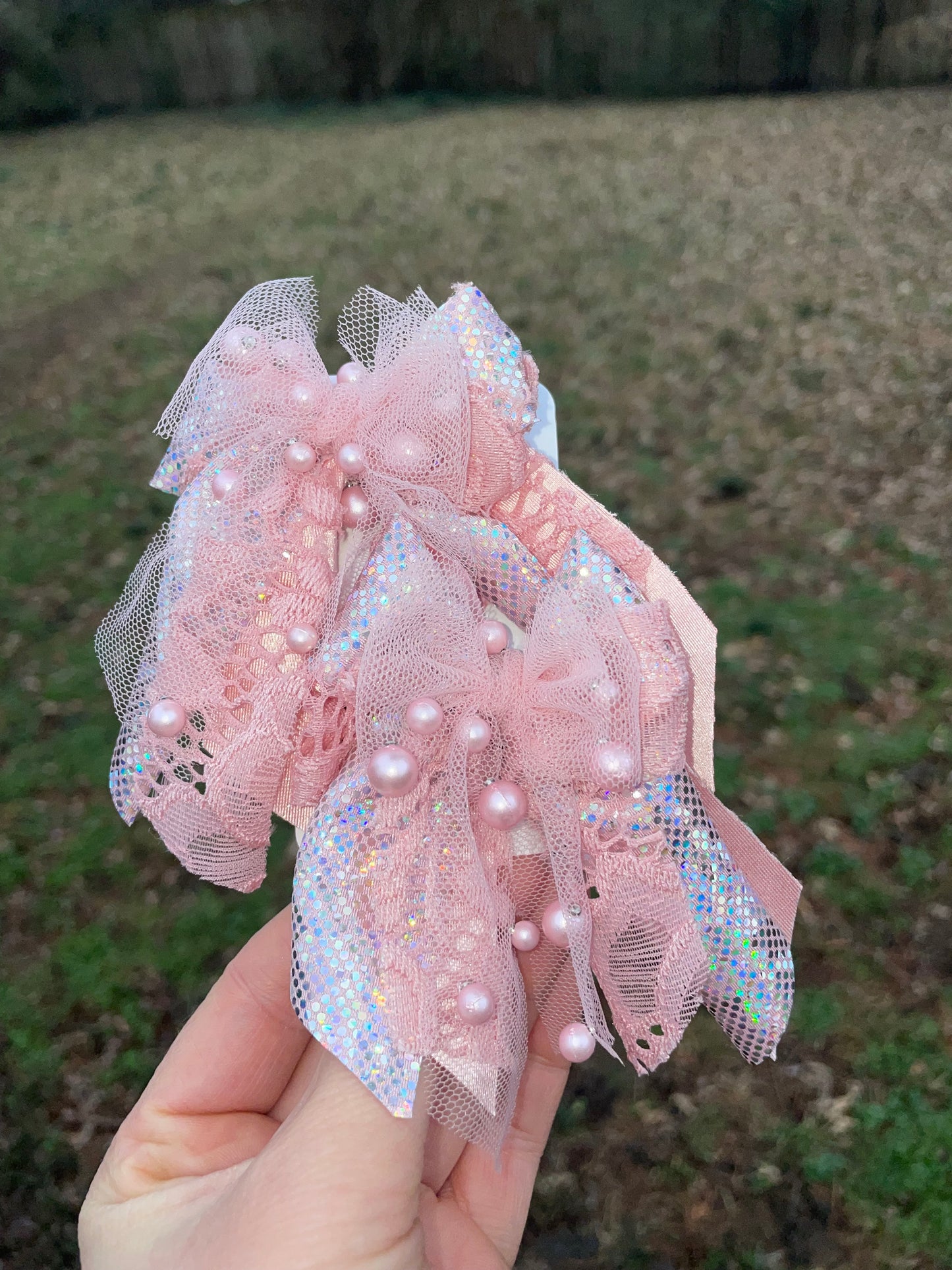 Pink Lucy Bow