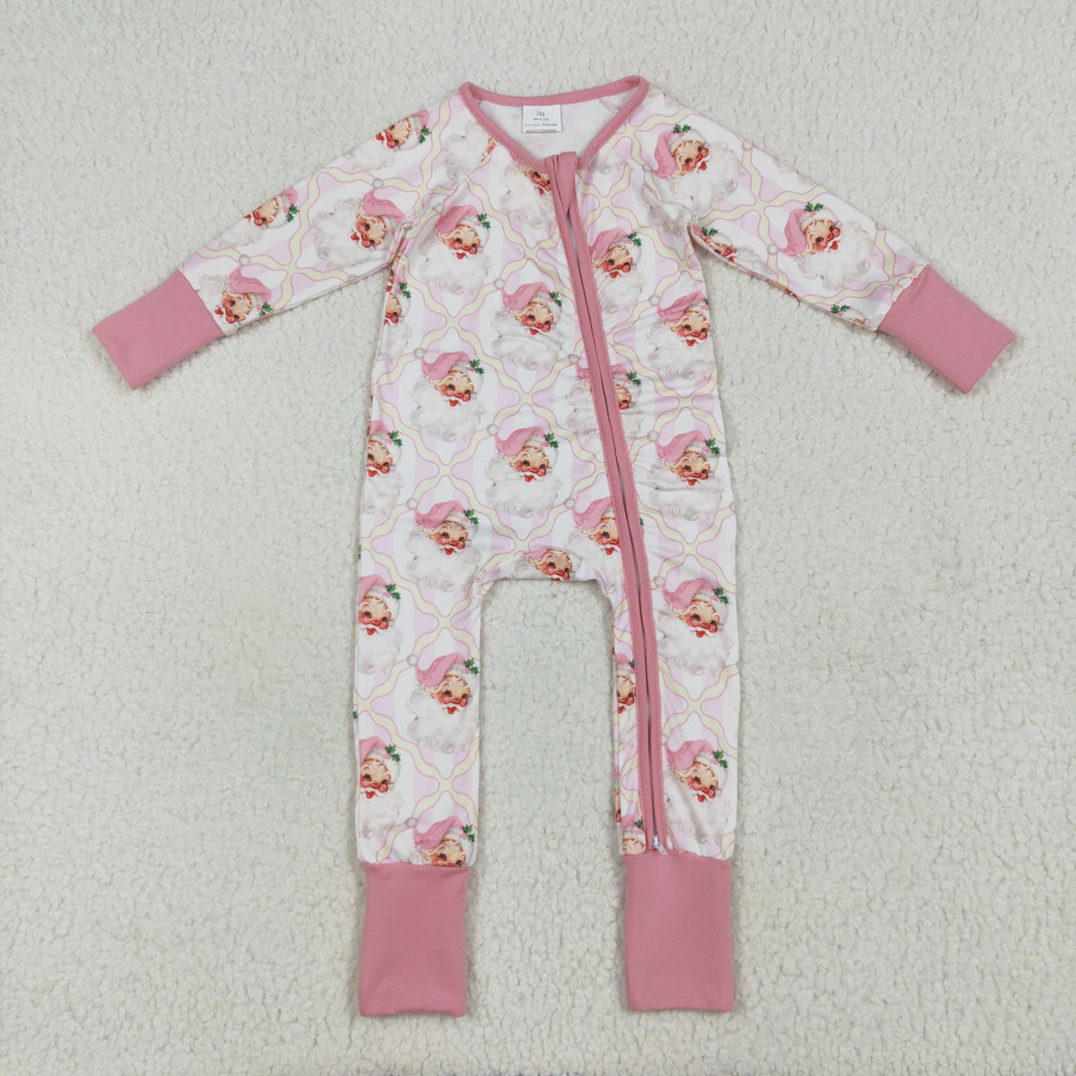 Pink Vintage Santa Zippie