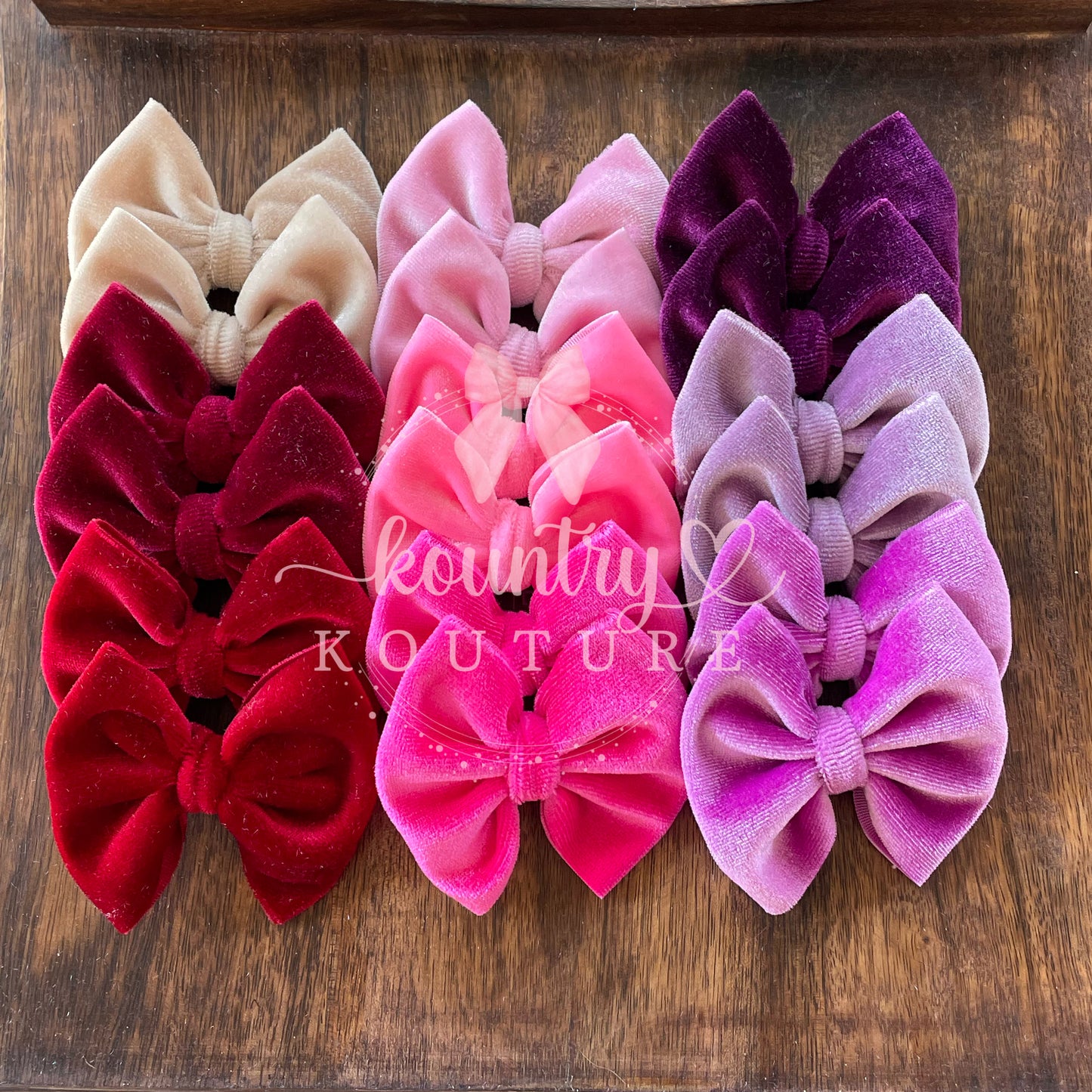 Velvet Mini Bow Bundle