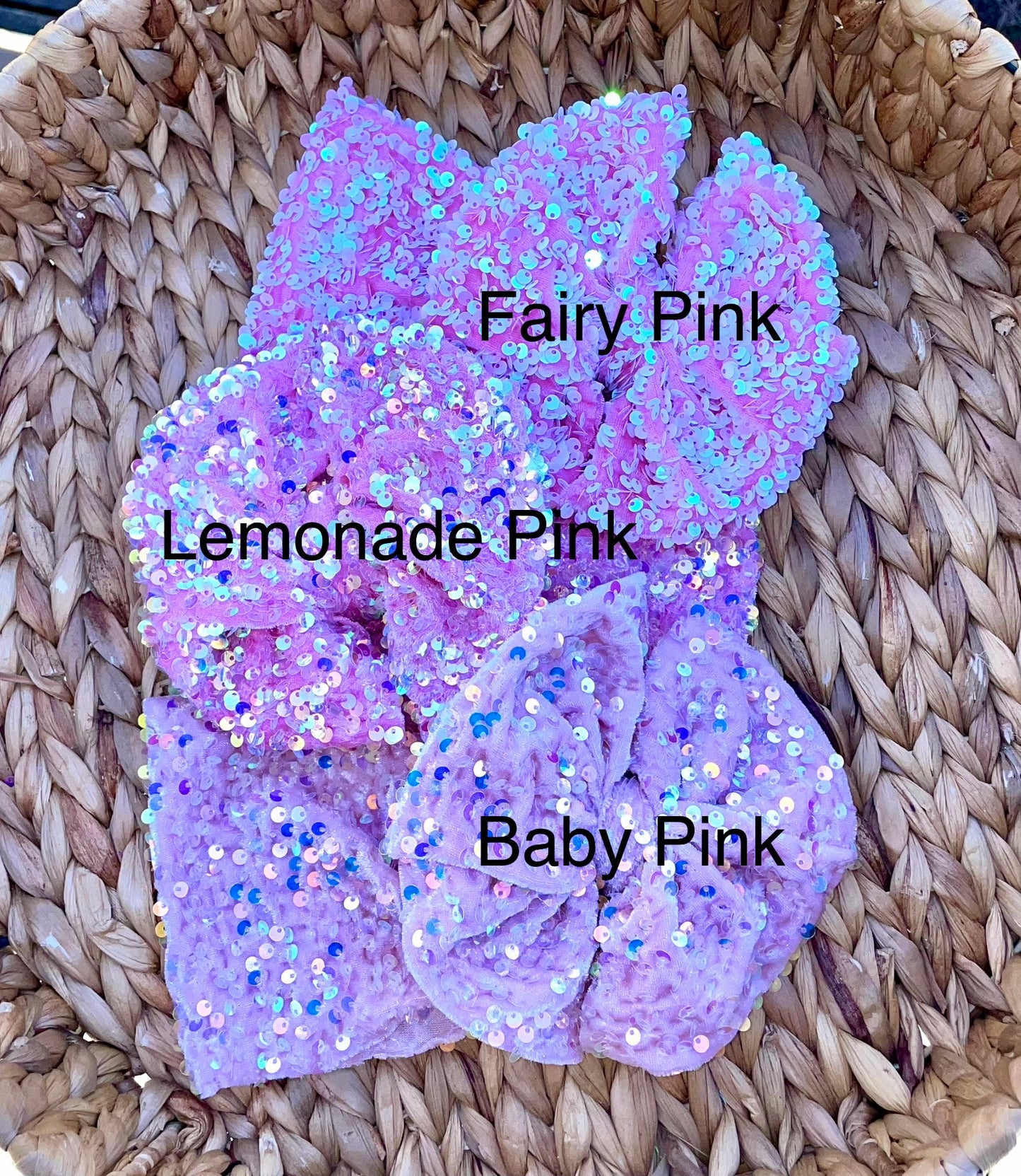 Baby Pink Velvet Sequin