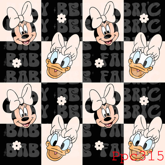 Minnie-black check