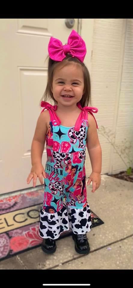 Barbie Girl Romper-3 Print Options