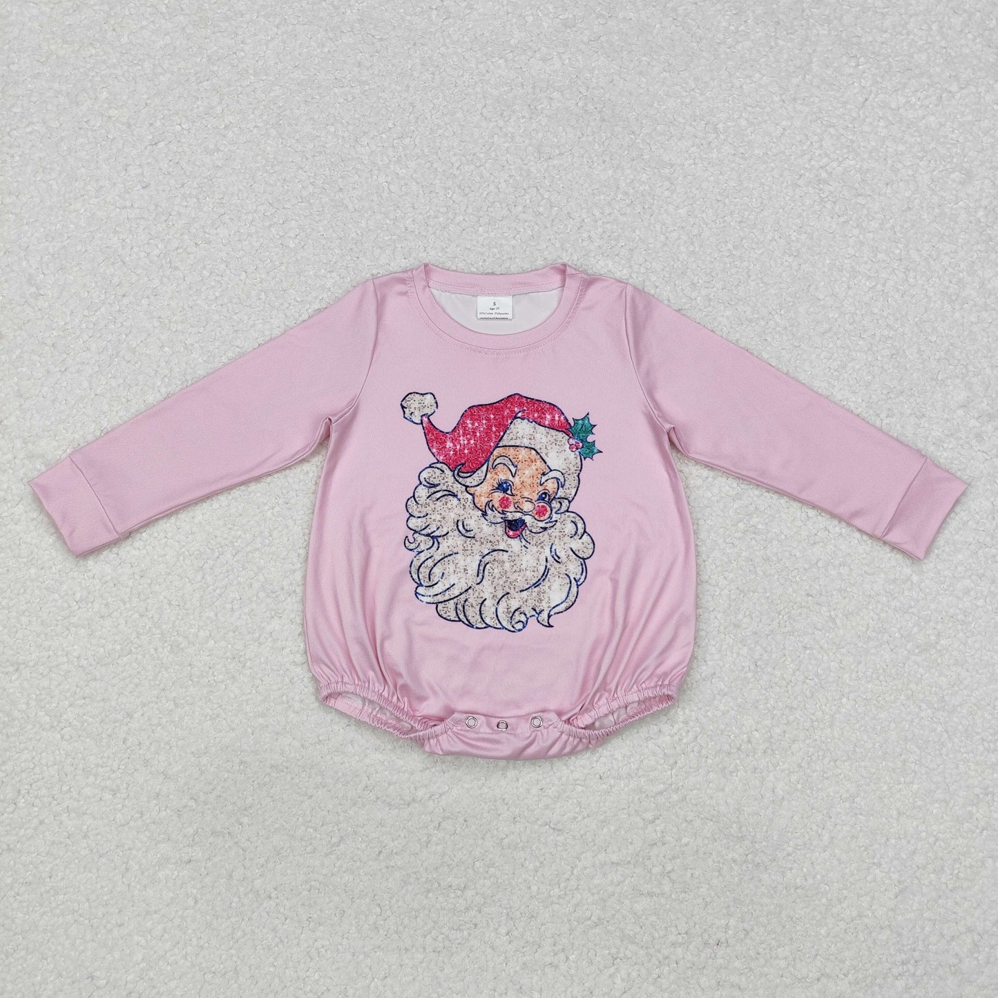 Pink Vintage Santa Bubble