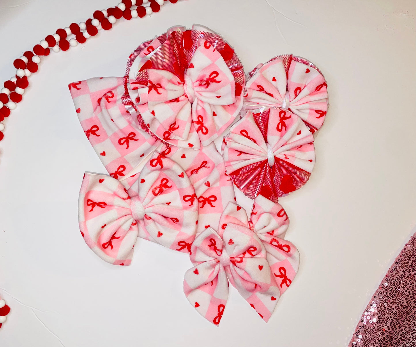 Bows & Hearts-Plushy Velvet