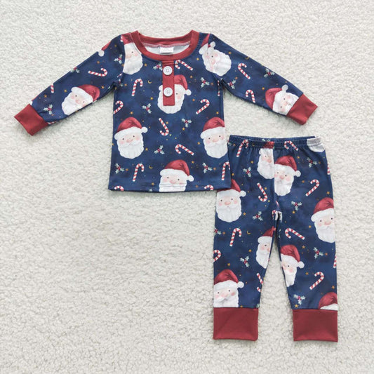 Blue Vintage Santa PJ