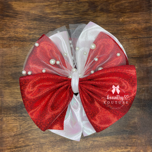 Candy Cane Inspired Bow