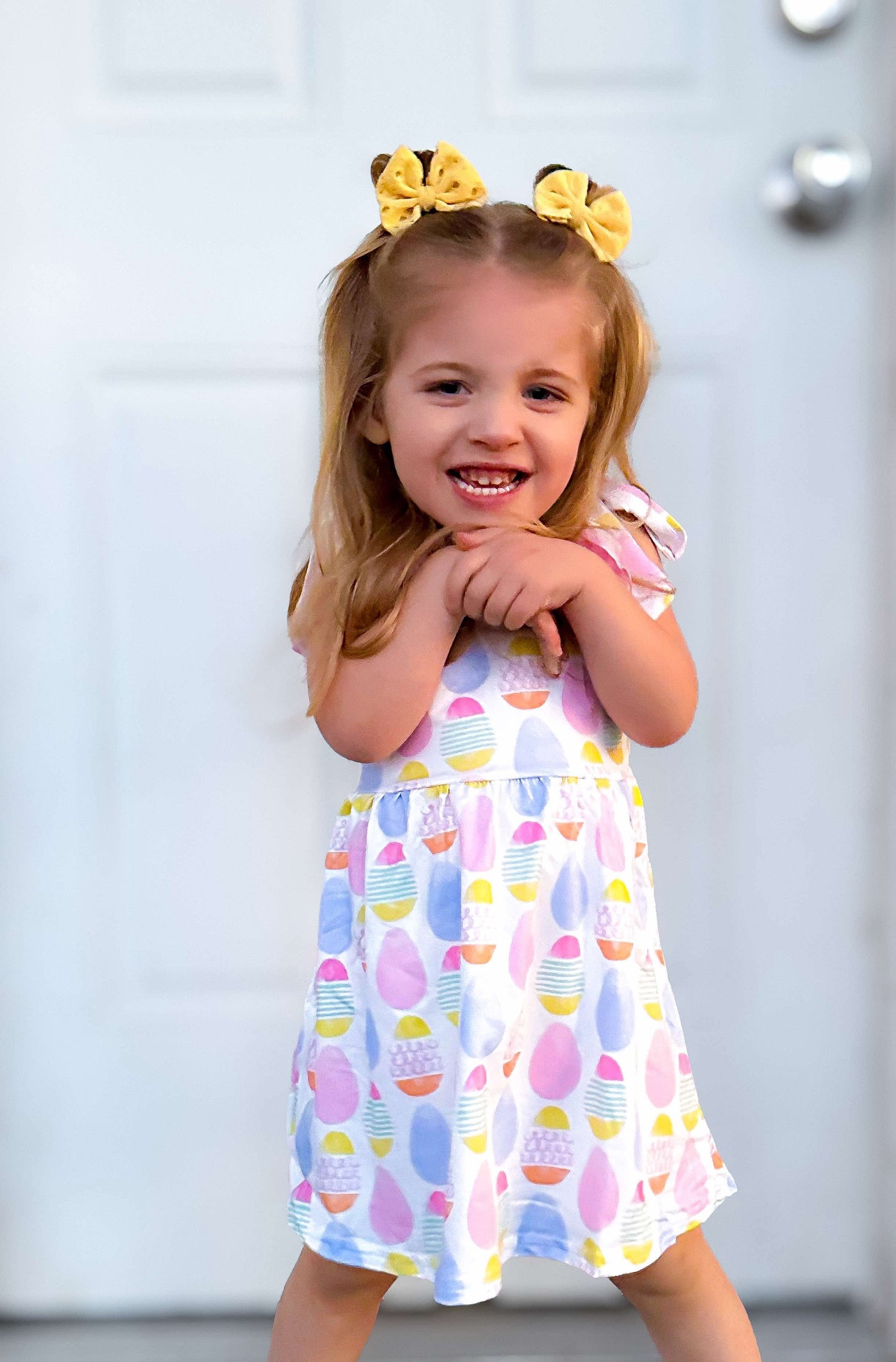 Paizlee Colorful Egg Easter Dress
