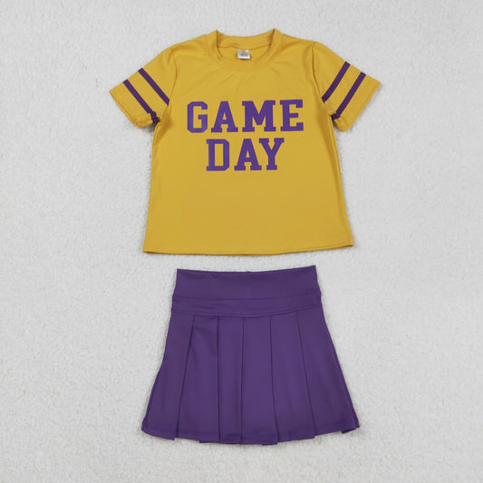 Purple Game Day skort set