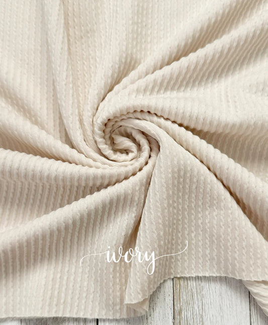 Waved Rib-Ivory