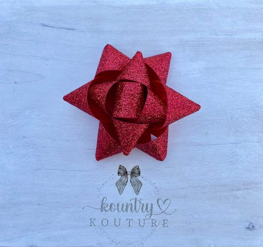 Red Present Bow
