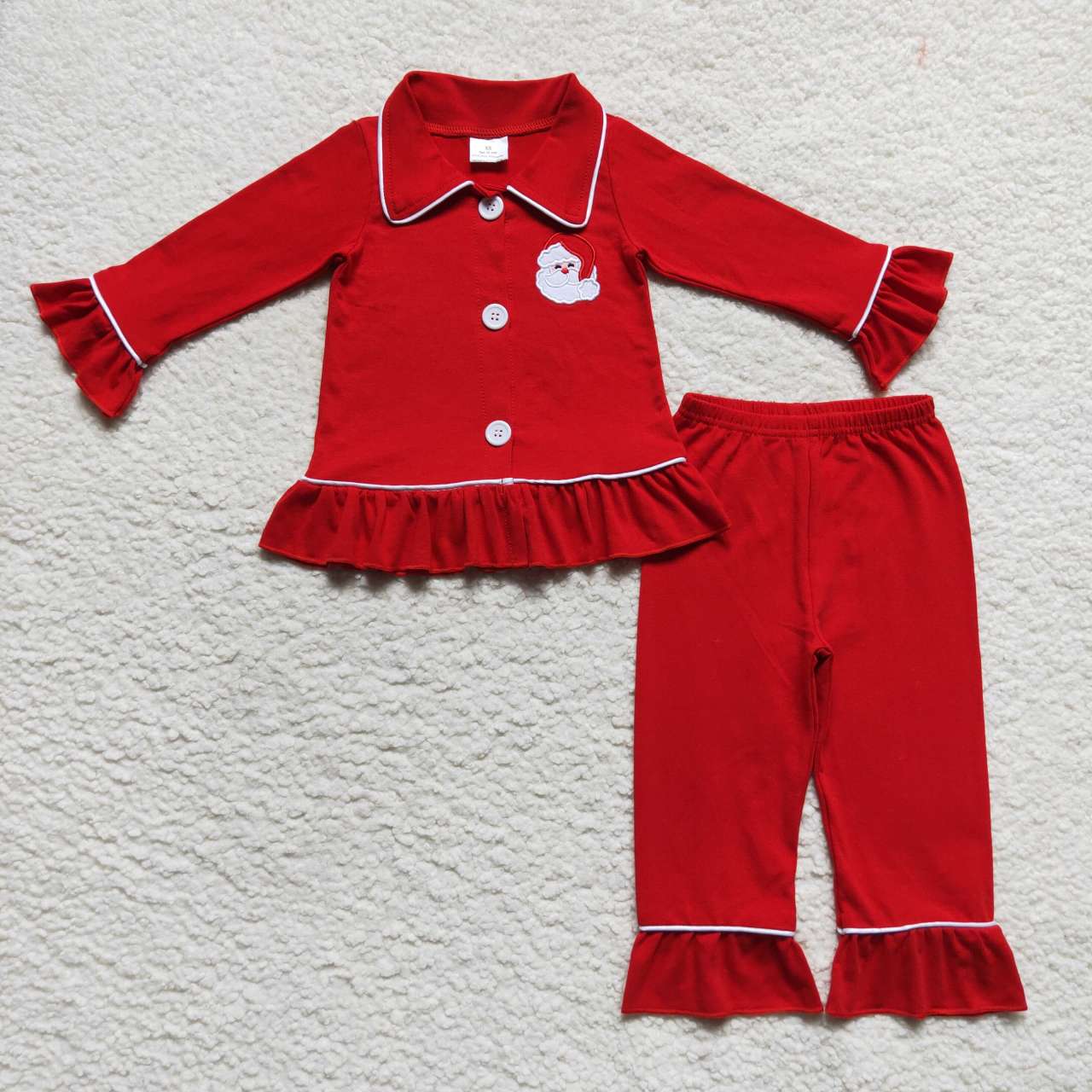 Red Santa PJ (Ruffle)