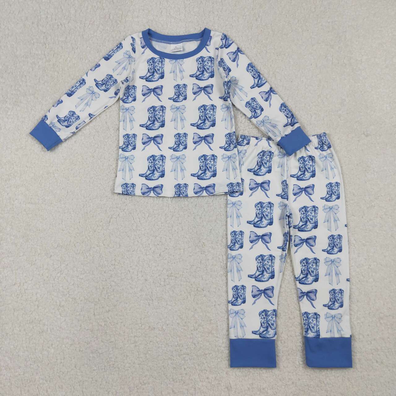 Blue Bow pj set