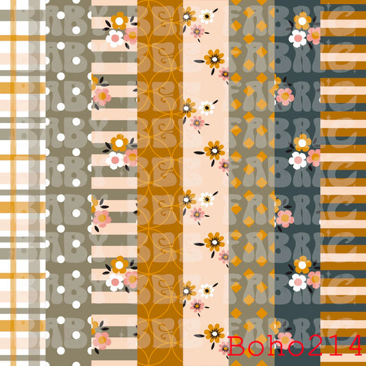 Tan Flower Patchwork
