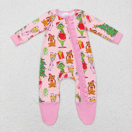 Pink Green Guy Romper