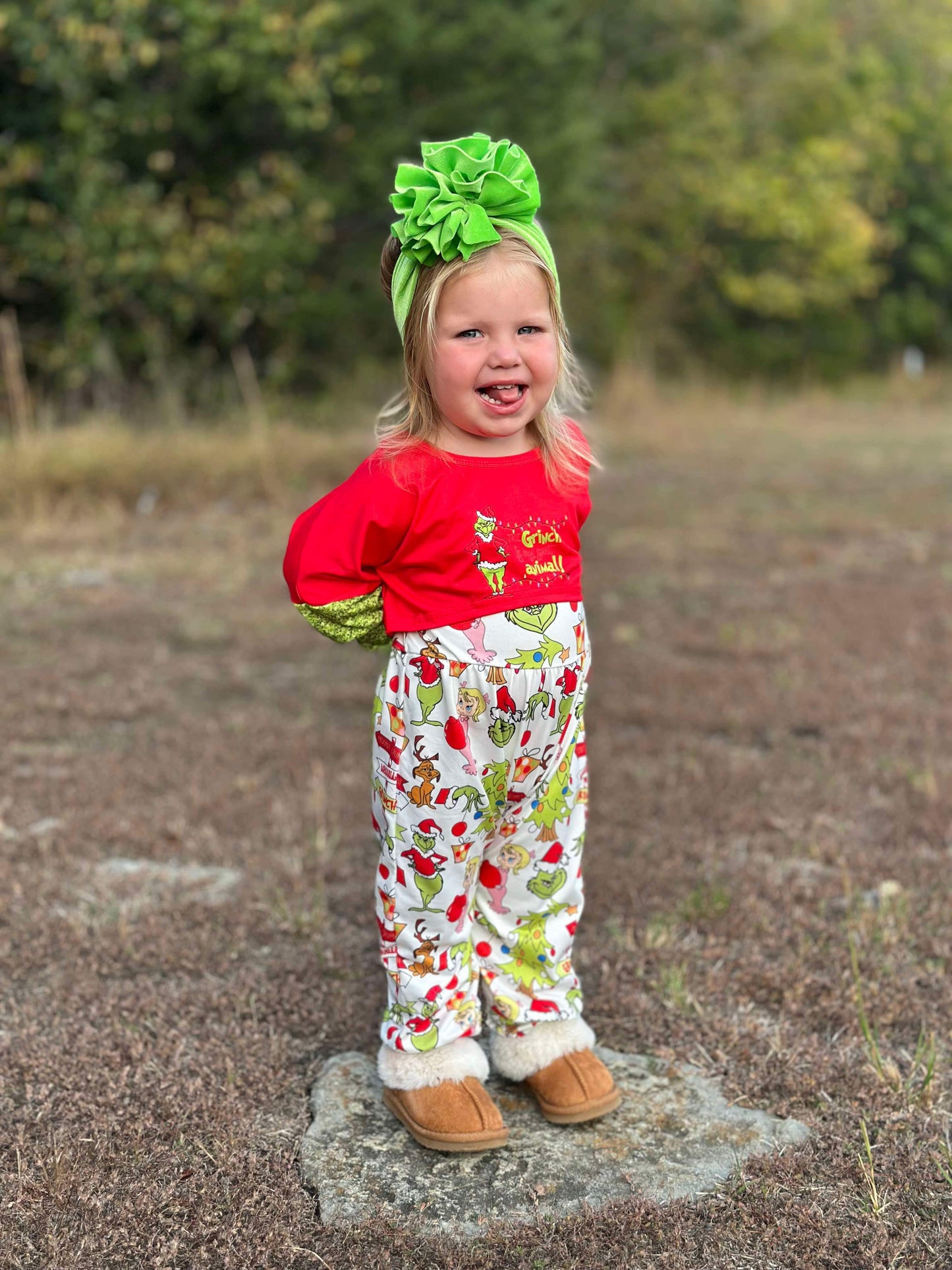 Grinch Animal Romper