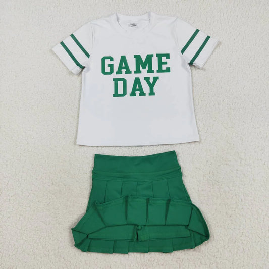 Green Game Day skort set