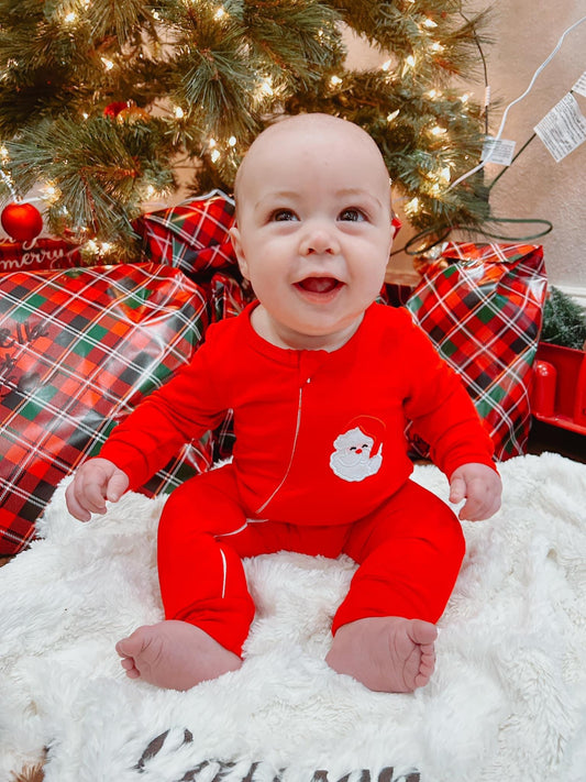 Red Santa Romper