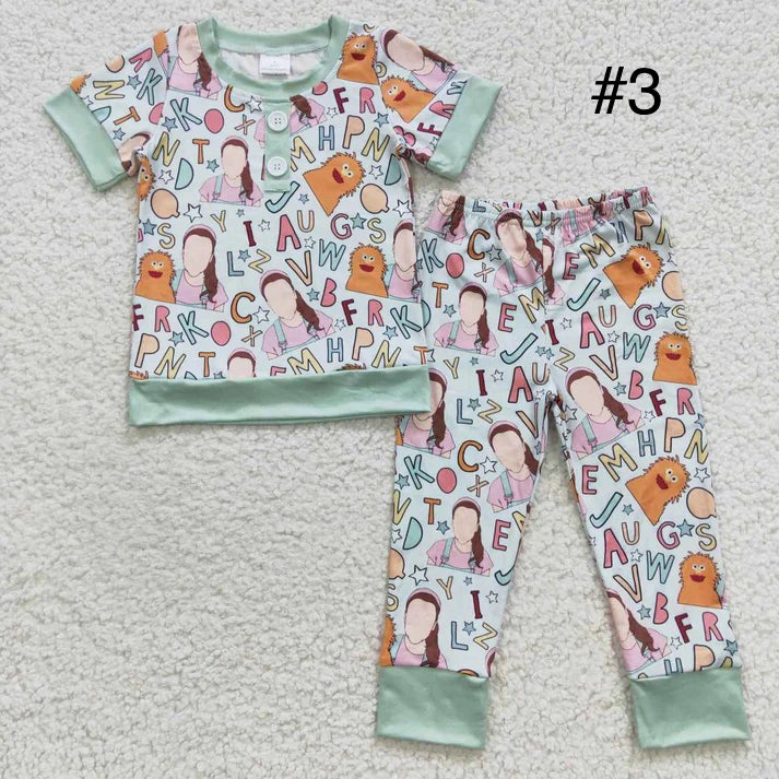 Pajama Girl Short Sleeve-Pant Sets