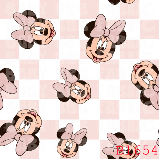 Mauve check minnie