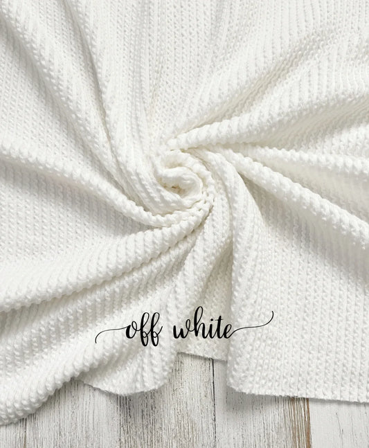 Waved Rib-Off White