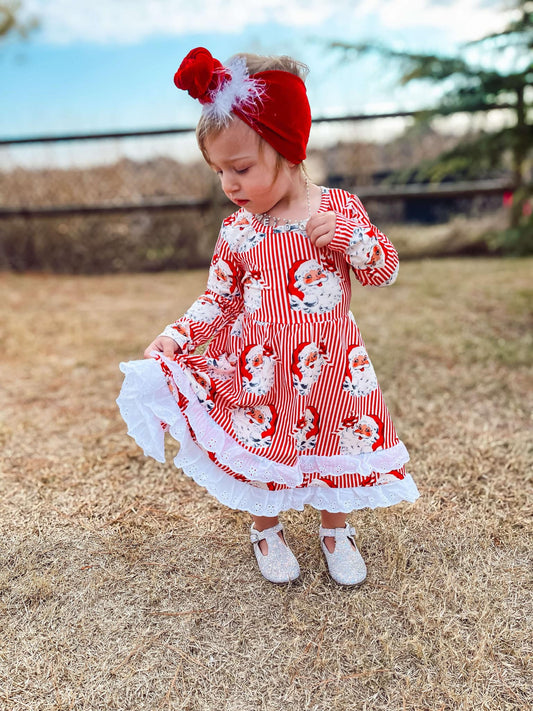 Vintage Santa Stripe Dress