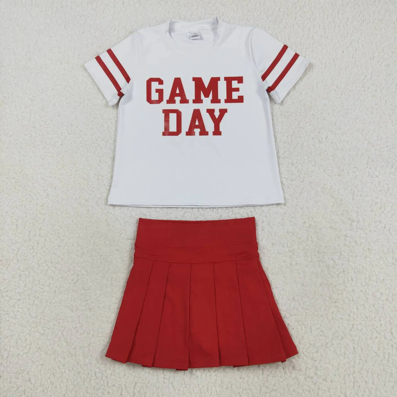 Red Game Day skort set