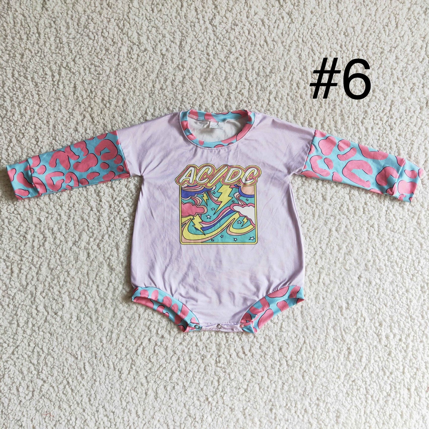 {Rocker Girl} Bubble Romper-Long Sleeve