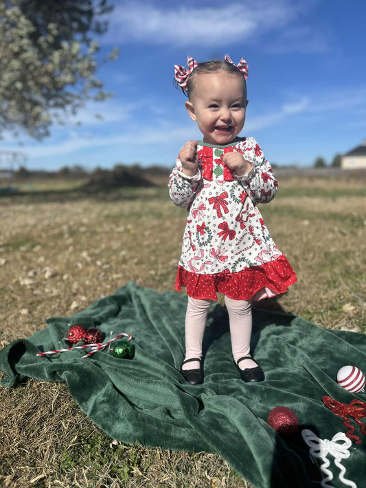 Red Bow Holiday Dress