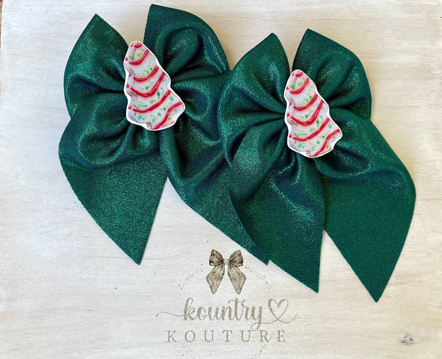 Christmas Solid Shimmer Bows