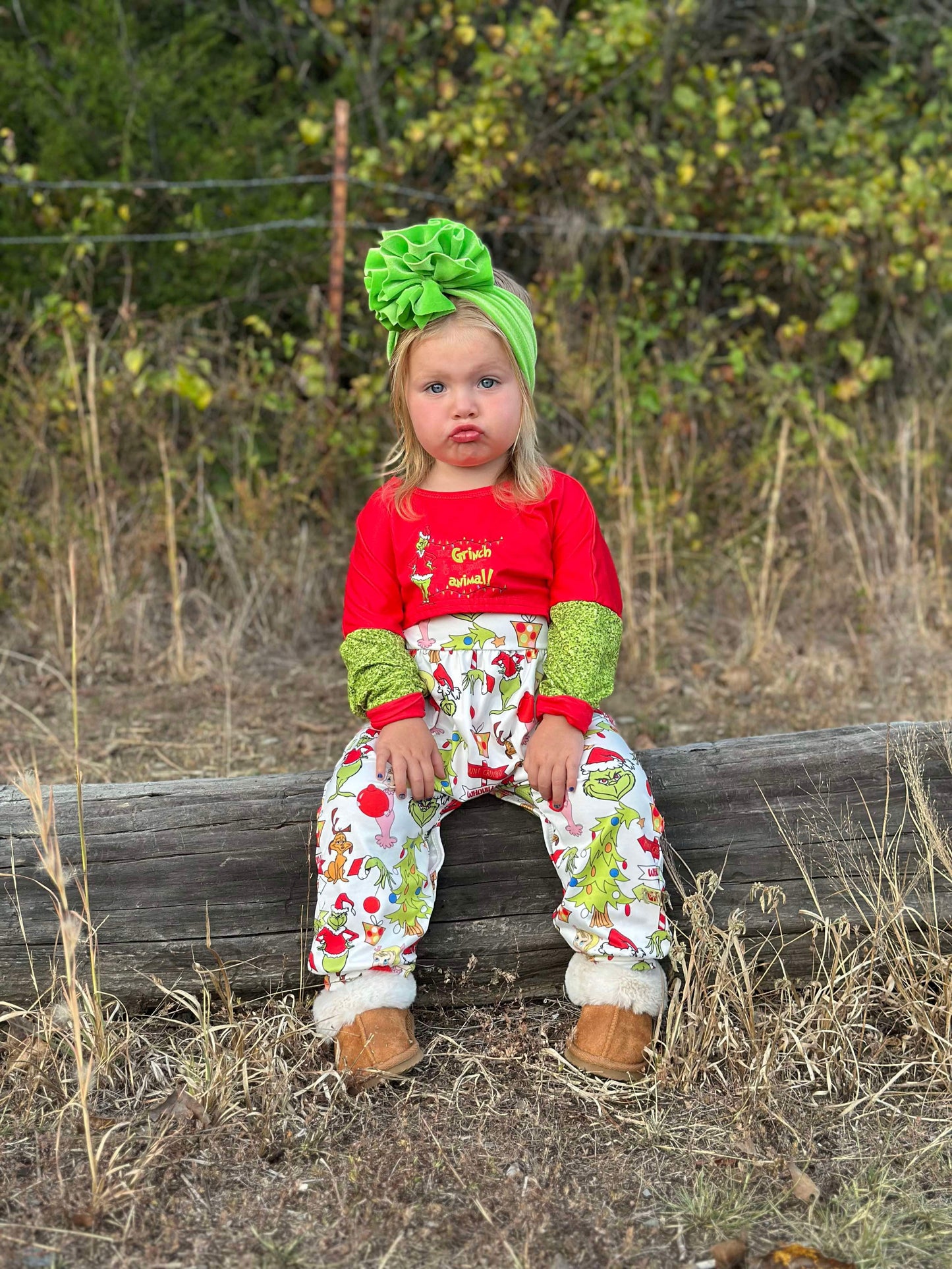 Grinch Animal Romper