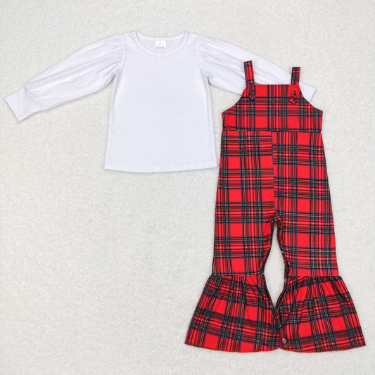 Vintage Plaid Romper Set