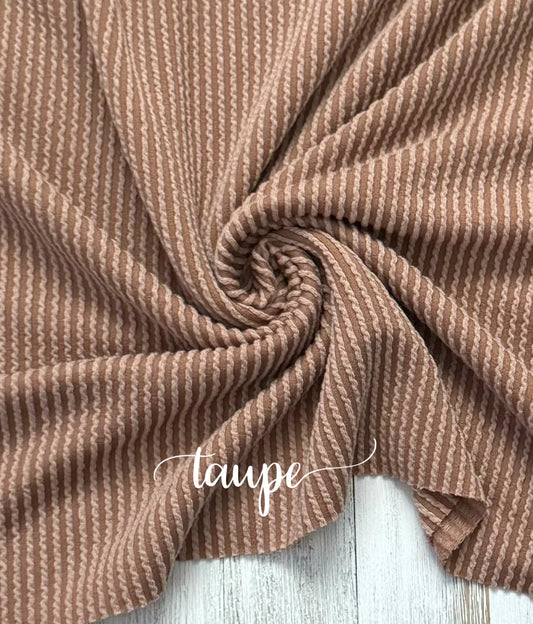 Waved Rib-Taupe