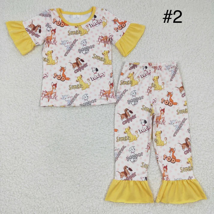 Pajama Girl Short Sleeve-Pant Sets