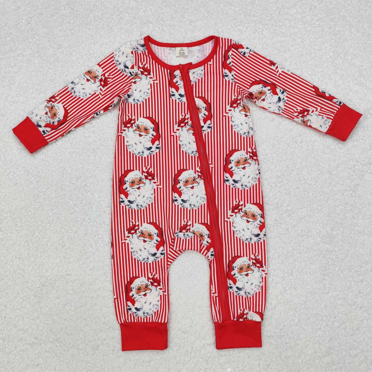 Vintage Santa Stripe Zippie