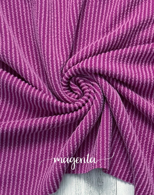 Waved Rib-Magenta