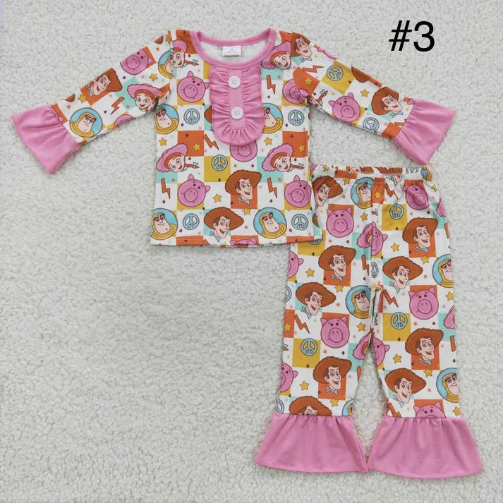 Girls-Pajamas Long Sleeve Set