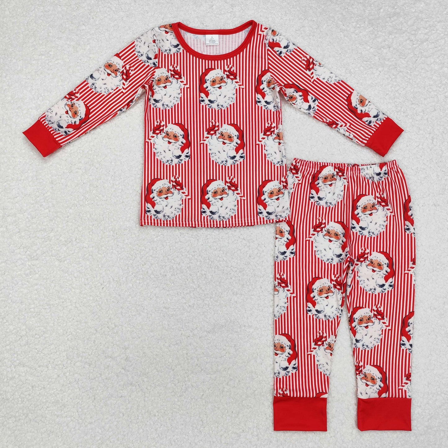 Vintage Santa Stripe PJ Set