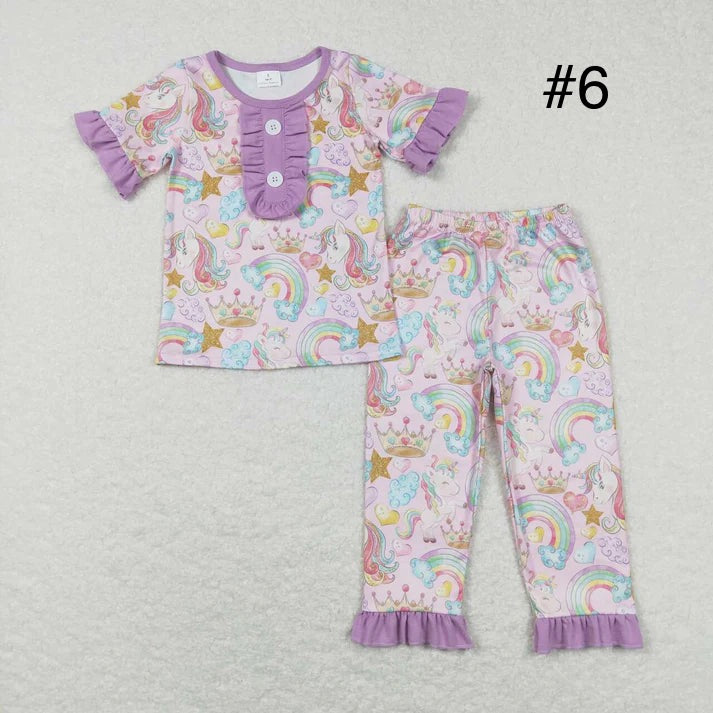 Pajama Girl Short Sleeve-Pant Sets