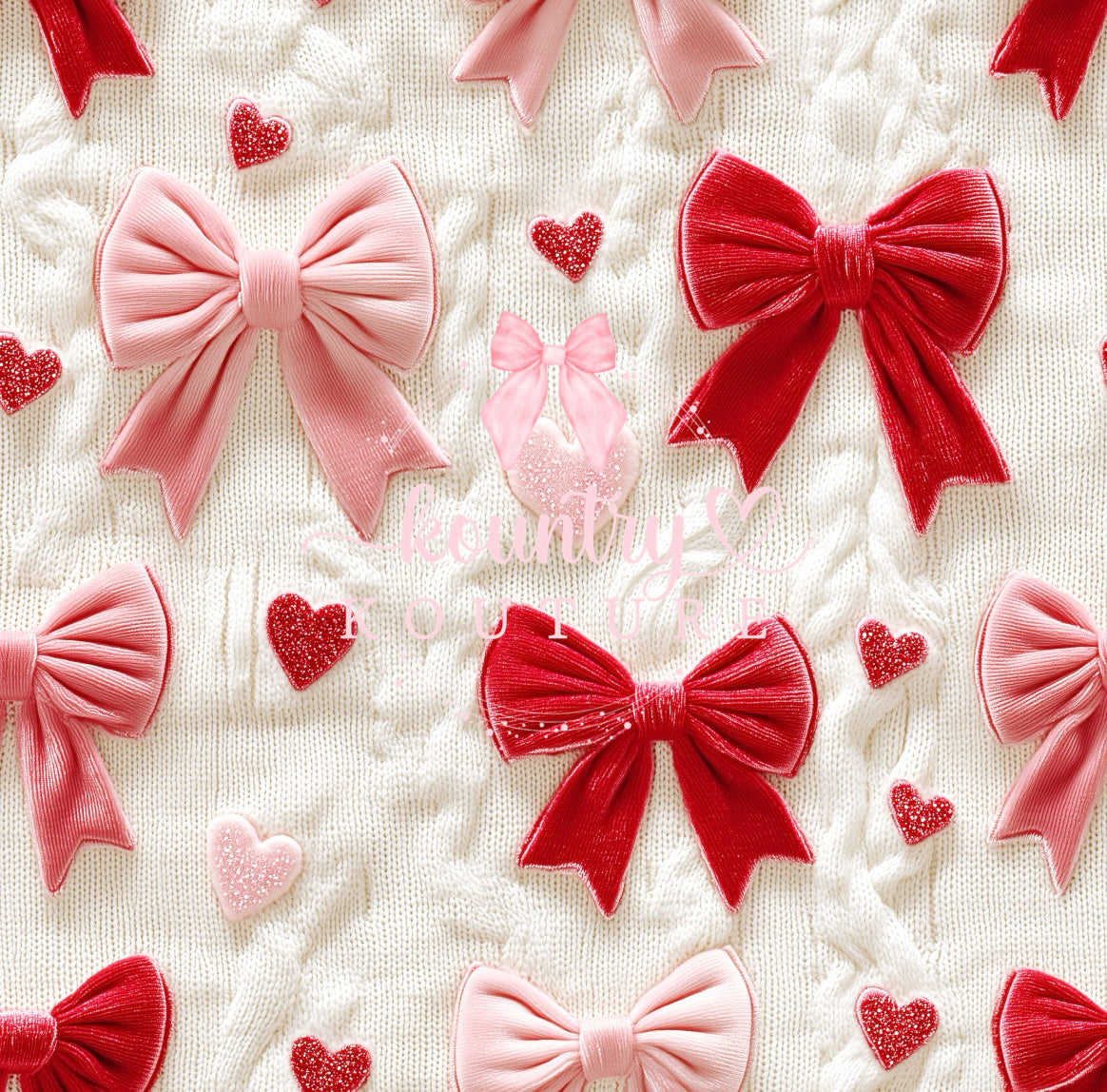 Embroidery Bows-Velvet