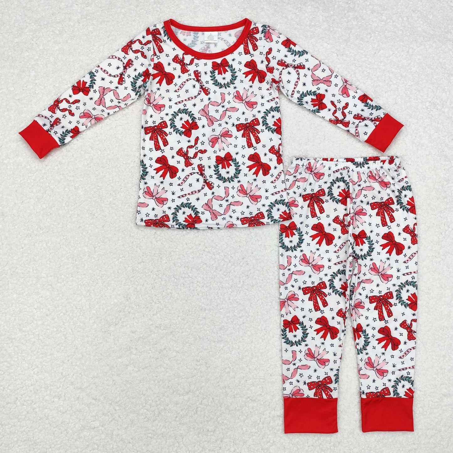 Red Bow Holiday Pajamas