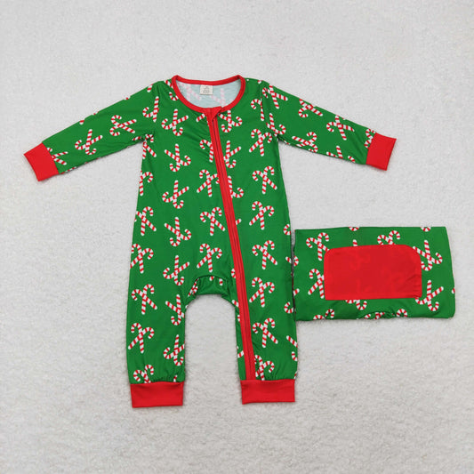 Green Candy Cane Zippie