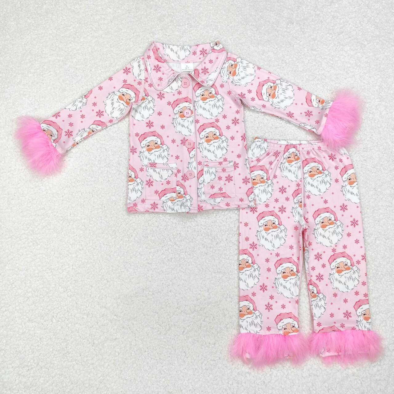 Pink Santa Furr Pajama