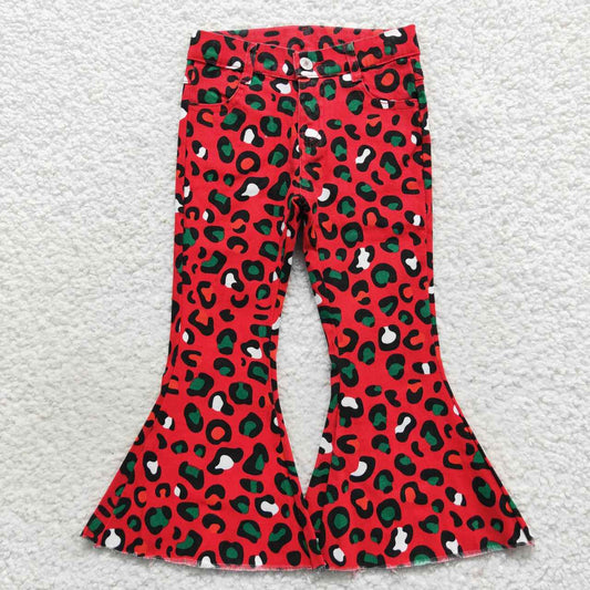 Red Leopard Denim