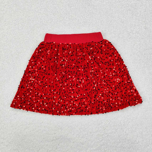 Red Sequin Skirt