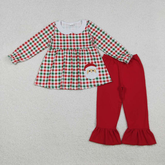 Plaid Santa Pant Set