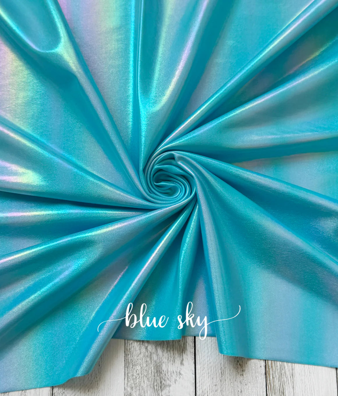 Holo Spandex-Blue Sky